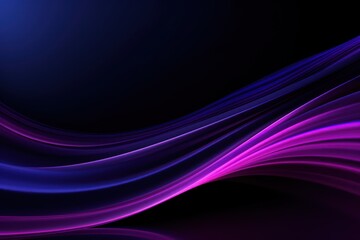 Fototapeta premium Neon light lines on black background purple backgrounds pattern.