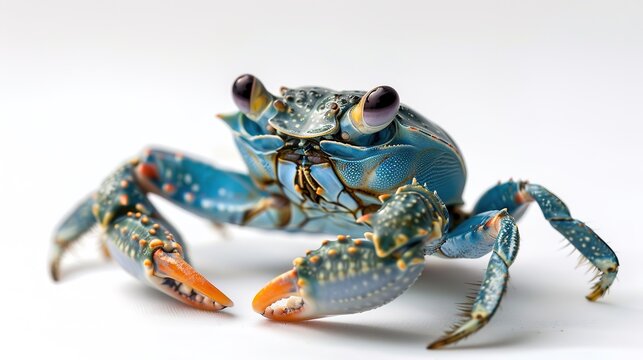 A Marine Animal on White Background - a captivating and unique visual. The marine animal on a pure white backdrop creates an enchanting and distinct scene.