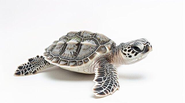 A Marine Animal on White Background - a captivating and unique visual. The marine animal on a pure white backdrop creates an enchanting and distinct scene.