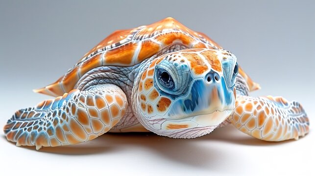 A Marine Animal on White Background - a captivating and unique visual. The marine animal on a pure white backdrop creates an enchanting and distinct scene.