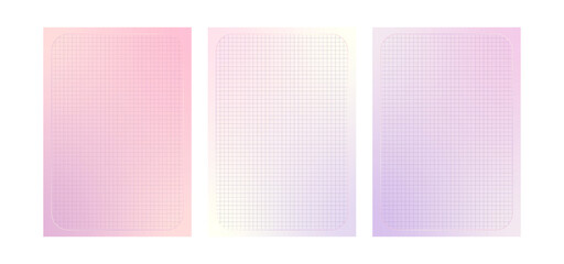 Aesthetic gradient page in lilac tones for planners, journals, or notebooks. Feminine and dreamy design for aesthetic girly stationery, scrapbooking projects