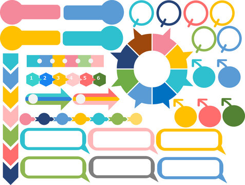 ビジネス用フレームのグラフィック素材イラスト