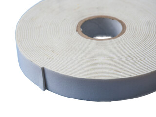 Double sided white foam tape. Tape with adhesive on both sides. Strong Double faced adhesive tape