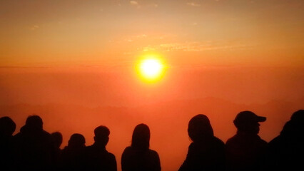 Fototapeta premium Sunrise on the mountains