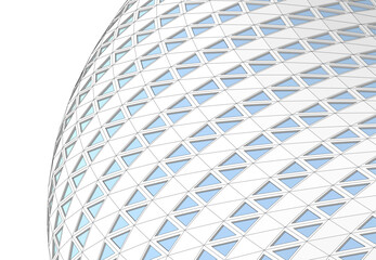 Abstract architecture vector 3d illustration