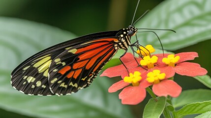 Fototapeta premium Butterfly on a Flower