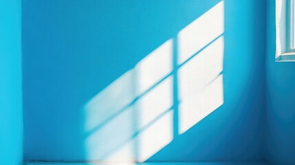 Soft Sunlit Patterns on Light Blue Canvas