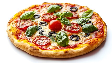 Freshly Baked Margherita Pizza with Toppings