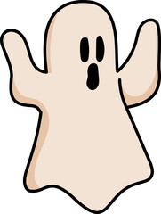 ghost halloween illustration