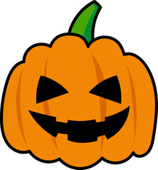 pumpkin head halloween illustration
