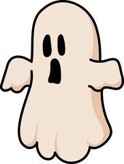 ghost halloween illustration