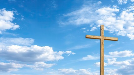 A stunning golden cross shines brightly in the sky, surrounded by rays of light during twilight, representing a powerful symbol of faith and inspiration for believers