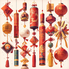 Firecrackers as a festive e-commerce element for the New Year