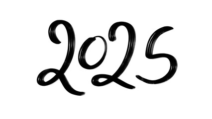 2025 hand drawn design for Happy New Year poster, Brochure design template