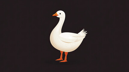 Beautiful Goose Logo, Geese Design for Your Corporate and Business Graphic Resource or Creative Project, Ai Generative