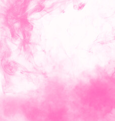 Fototapeta premium Elegant Pink Smoke Effect on Clear Background, Smoke on transparent background