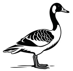 Beautiful Goose Logo, Geese Design for Your Corporate and Business Graphic Resource or Creative Project, Ai Generative