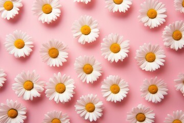 Daisy flowers on pink background backgrounds petal plant.
