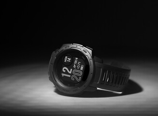 Smart watch with step counter and. heart rate monitor