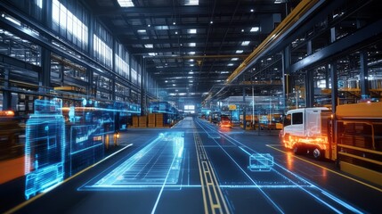 AR Visualization of Smart Logistics Operations