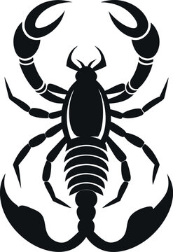 recommend clip art: Scorpion silhouette vector art design