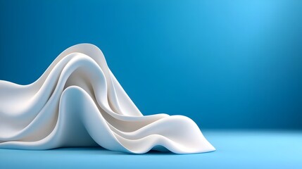 Glossy White Surface with Subtle Light Reflections and Soft Shadows in a Minimalist Elegant Studio Backdrop for Product Photography or Graphic Design