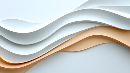 Fototapeta premium Tranquil Ripples in White Sand Texture with Subtle Shadows Minimalist Elegant Nature Background for Graphic Design Photography or Web