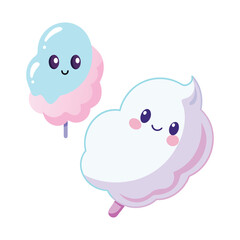 Ghost-Shaped Cotton Candy Sweet Spooks for Halloween