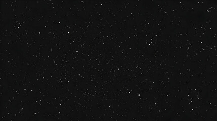 A Seamless Dark Abstract Night Sky Background with Scattered White Stars