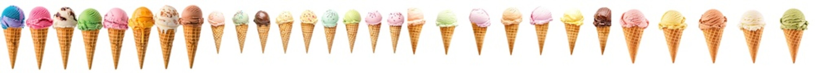 It features an ice cream scoop on a waffle cone and can be used for design concepts.