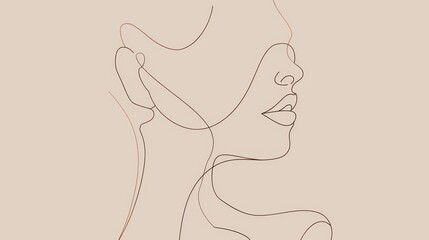 Stylish Woman Silhouette for Fashion Design Generative AI