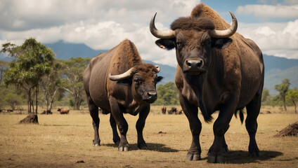 Obraz premium Bull Wildlife