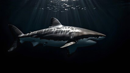 Majestic Great White Shark