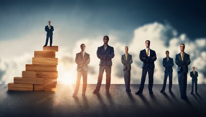 Leadership and career development concept