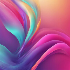 abstract background colorful flowing gradient waves