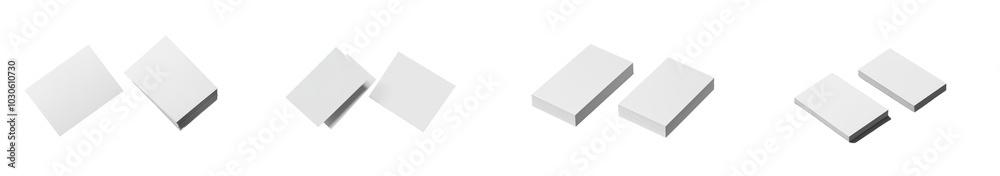 Poster a floating in air modern business visiting card mockup template with front and back. invitation, ide