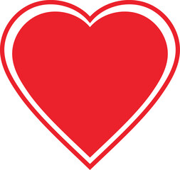 Love heart icon vector illustration.