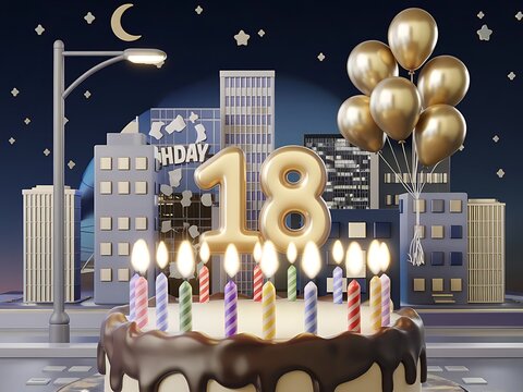 18th Birthday in City Night Celebration