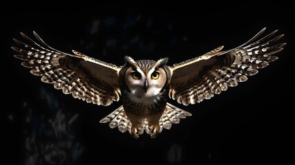 Majestic Owl in Flight
