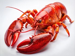 Fresh Lobster Seafood Isolated on White Background for Culinary Inspiration