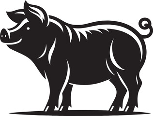 Pig Silhouette isolated on white background Minimalist pig vector shape icon

pig silhouette, silhouette, pig, pig illustrator, pig head, wildlife, animal, front facing, african, walking, wild, wild a