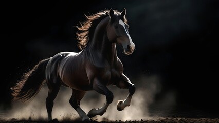Majestic Stallion in Motion