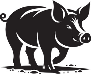 Pig Silhouette isolated on white background Minimalist pig vector shape icon

pig silhouette, silhouette, pig, pig illustrator, pig head, wildlife, animal, front facing, african, walking, wild, wild a