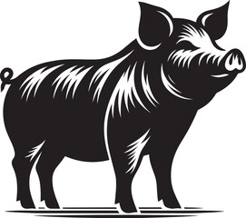 Pig Silhouette isolated on white background Minimalist pig vector shape icon

pig silhouette, silhouette, pig, pig illustrator, pig head, wildlife, animal, front facing, african, walking, wild, wild a
