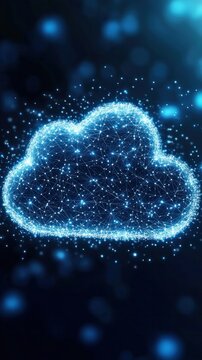 Craft a visually striking image of a vast network of interconnected servers in a cloud infrastructure