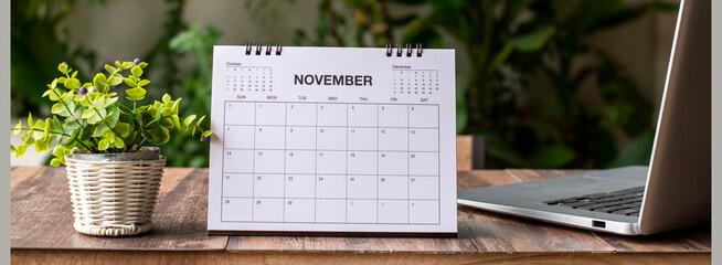 2025 Calendar desk place on business table. Desktop Calender for Planner to plan agenda, timetable,...