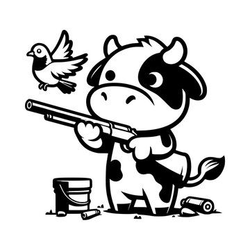 Cow with a Shotgun