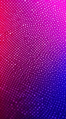 Abstract gradient background with pink and blue colors and white dots.