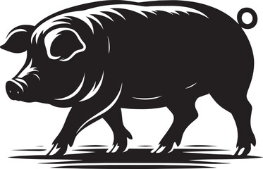 Pig Silhouette isolated on white background Minimalist pig vector shape icon

pig silhouette, silhouette, pig, pig illustrator, pig head, wildlife, animal, front facing, african, walking, wild, wild a