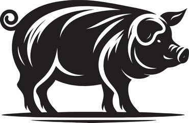 Pig Silhouette isolated on white background Minimalist pig vector shape icon

pig silhouette, silhouette, pig, pig illustrator, pig head, wildlife, animal, front facing, african, walking, wild, wild a